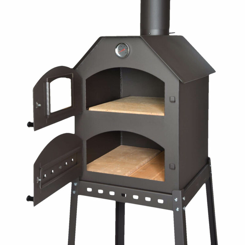 Profi Pizzaofen für den Garten mit Gestell Brotofen Steinofen