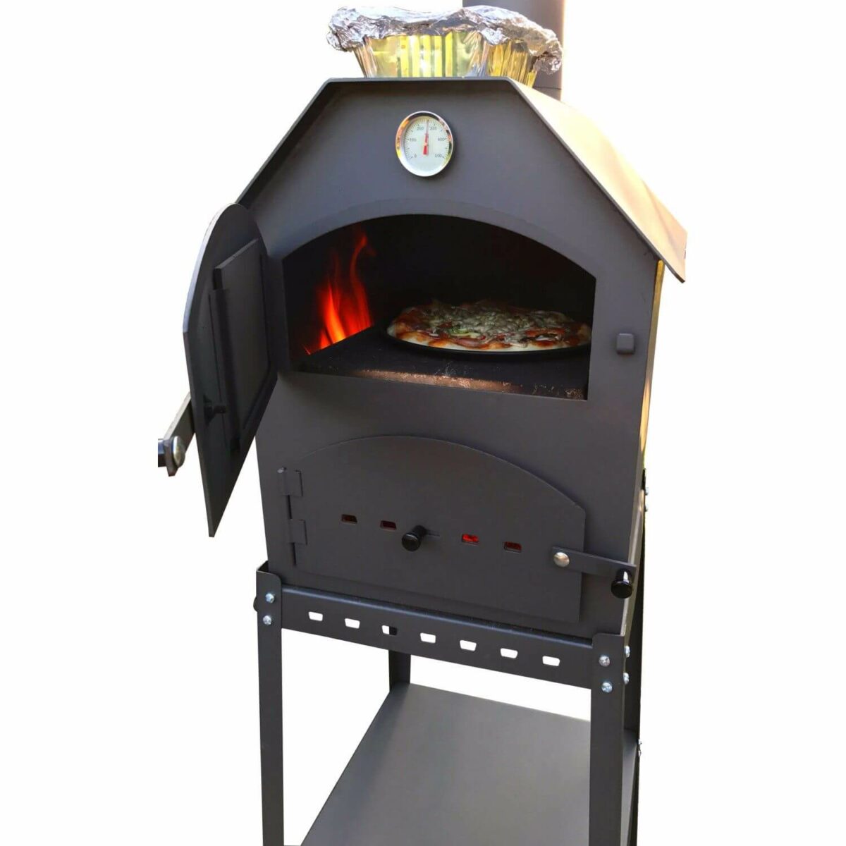 Profi Pizzaofen für den Garten mit Gestell Brotofen Steinofen